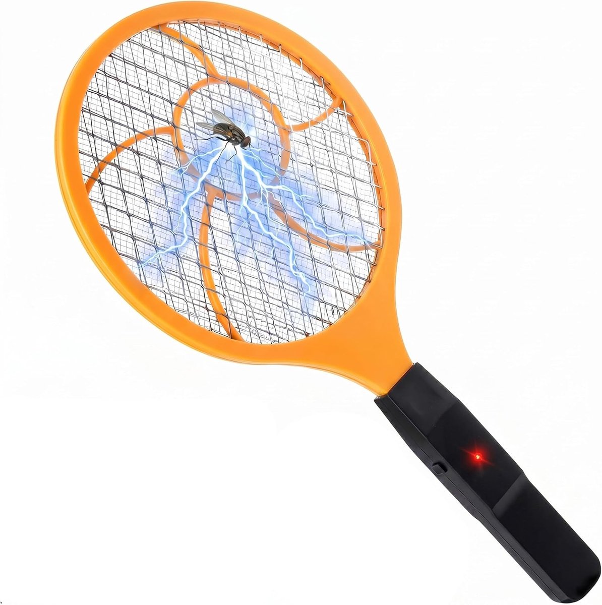 SnelShoppen - Elektrische Vliegenmepper - Muggenmepper & Insectenverdelger - 44,5 cm - Voor Binnen en Buiten - Werkt op 2x AA Batterijen - Handig en E
