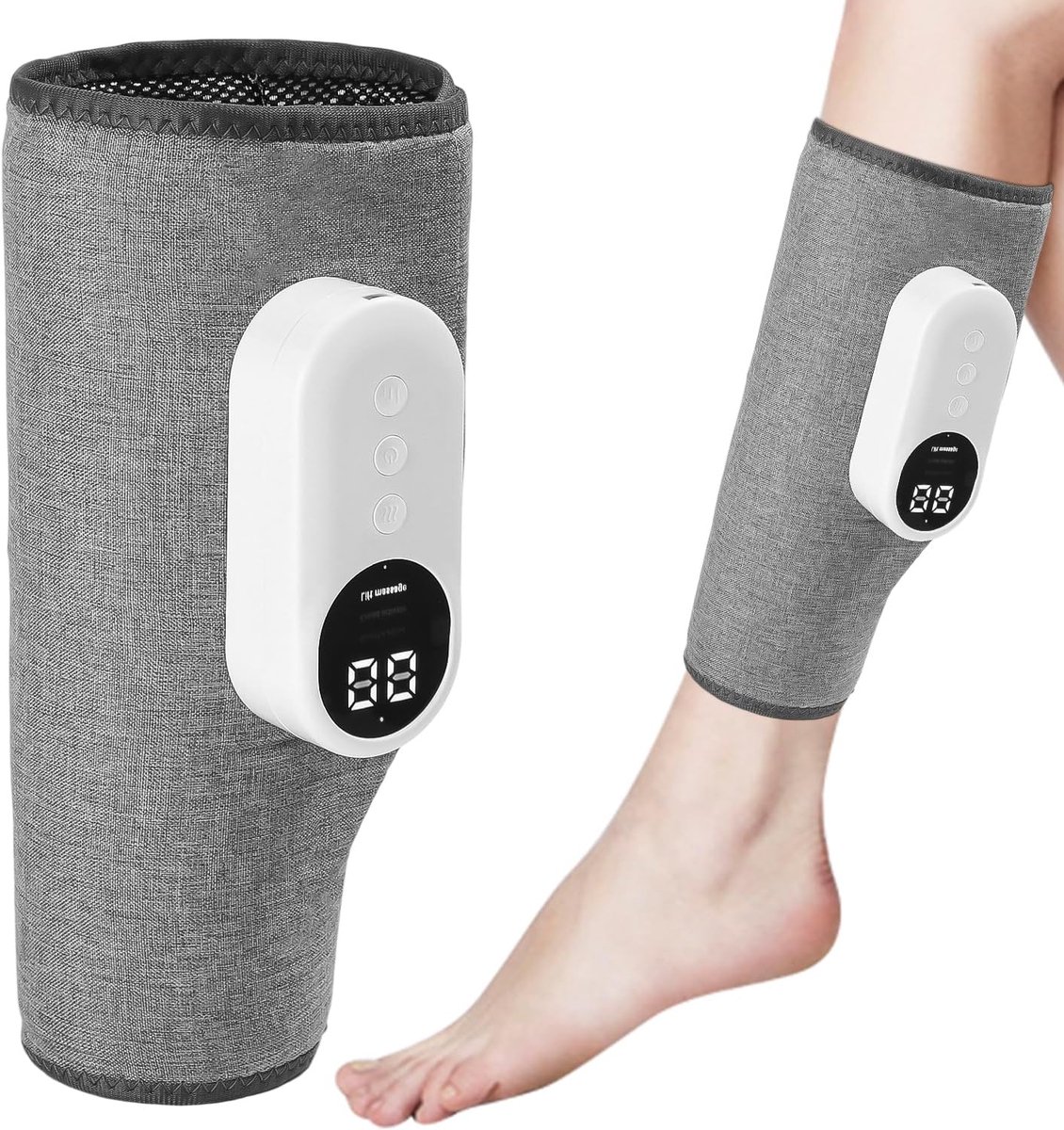 SnelShoppen - Draadloze Calf Massager met Verwarmingsfunctie - 3 Intensiteitsniveaus voor Kalveren en Bovenbenen - Verbeter Bloedcirculatie - Ideaal v