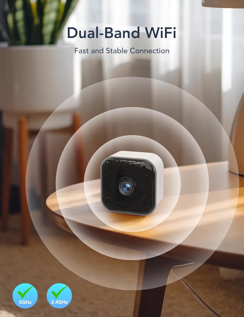SnelShoppen - 2K WiFi Beveiligingscamera Binnen, IR Nachtzicht, Twee-Weg Audio, Bewegingsdetectie, APP Meldingen, Geschikt voor Baby's/Huisdieren/Fami