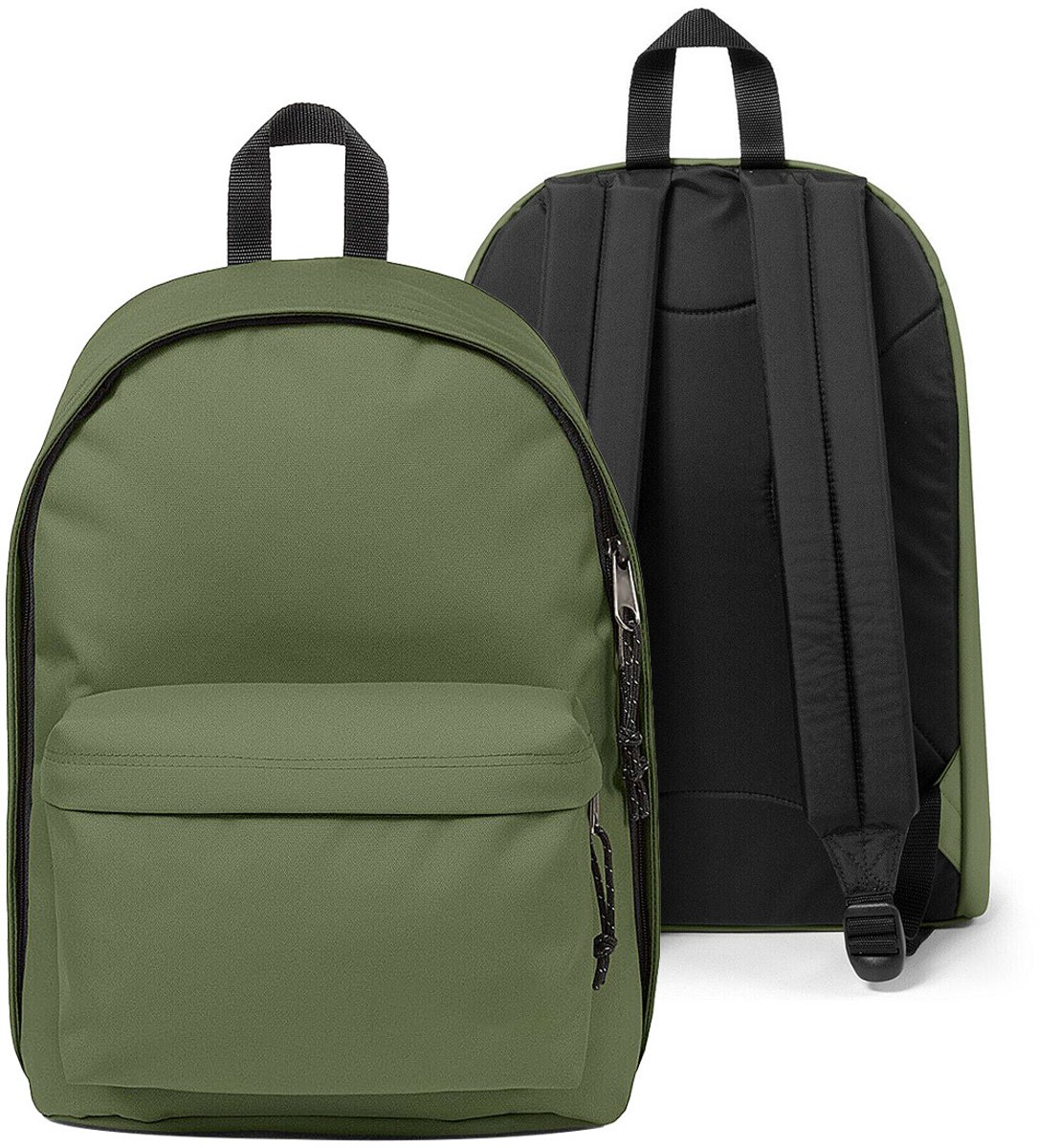 Klassieke Rugzak – Comfortabele Dagrugzak voor School en Werk – Duurzame Backpack voor Heren en Dames – Lichtgewicht Reisrugzak – Legergroen