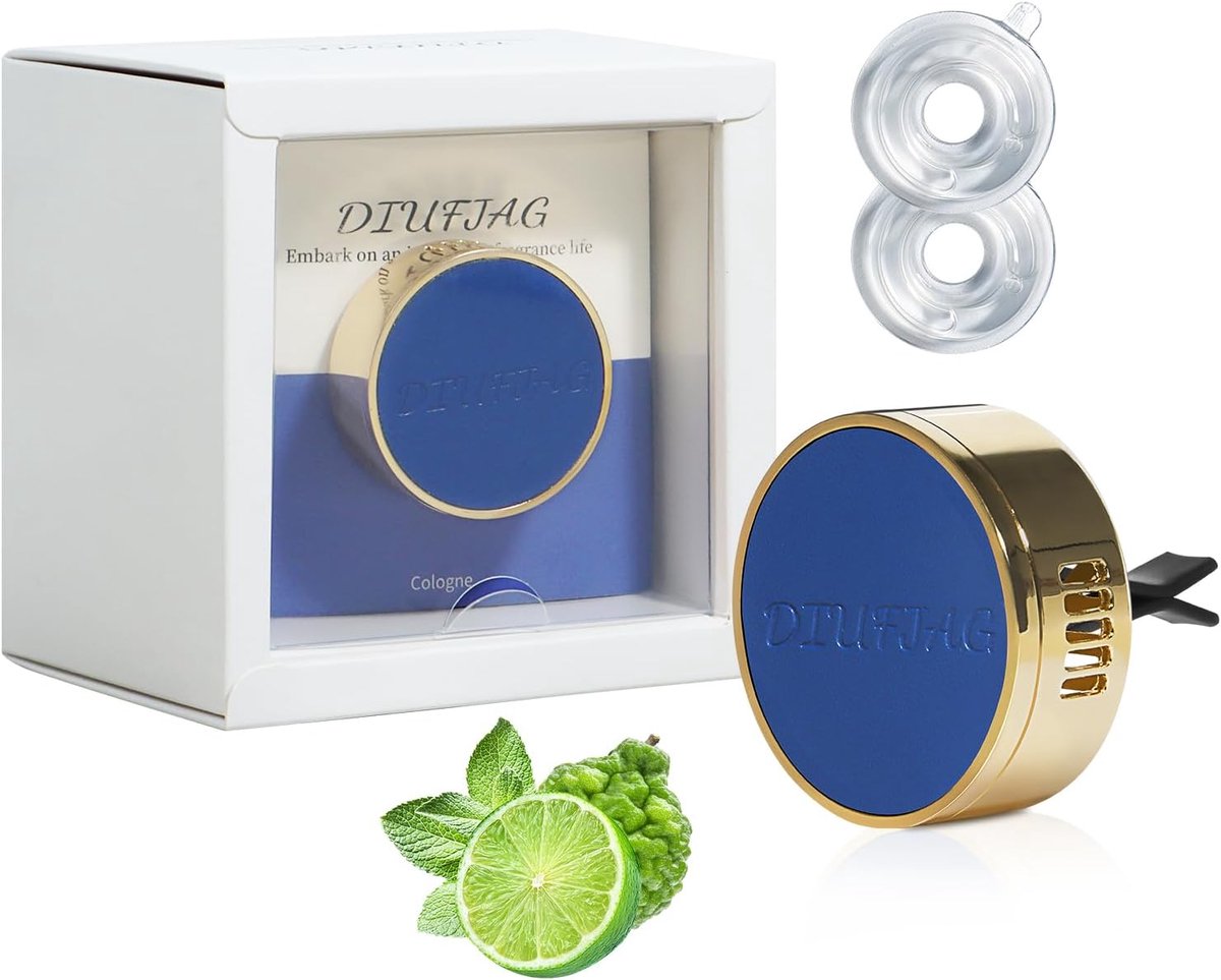 SnelShoppen - Cologne Car Fragrance Air Freshener - Luxe Auto Geurverspreider - Verfrissende Autoluchtverfrisser - Perfect voor Auto, Reizen, en Dagel