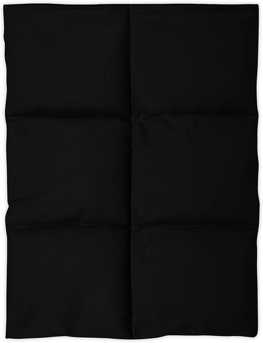 SnelShoppen - Weighted Cushion Sensory Calming Lap Pad 30x40 cm 4kg voor Kinderen en Volwassenen - Zwart Katoen Minky - Therapeutisch voor Ontspanning