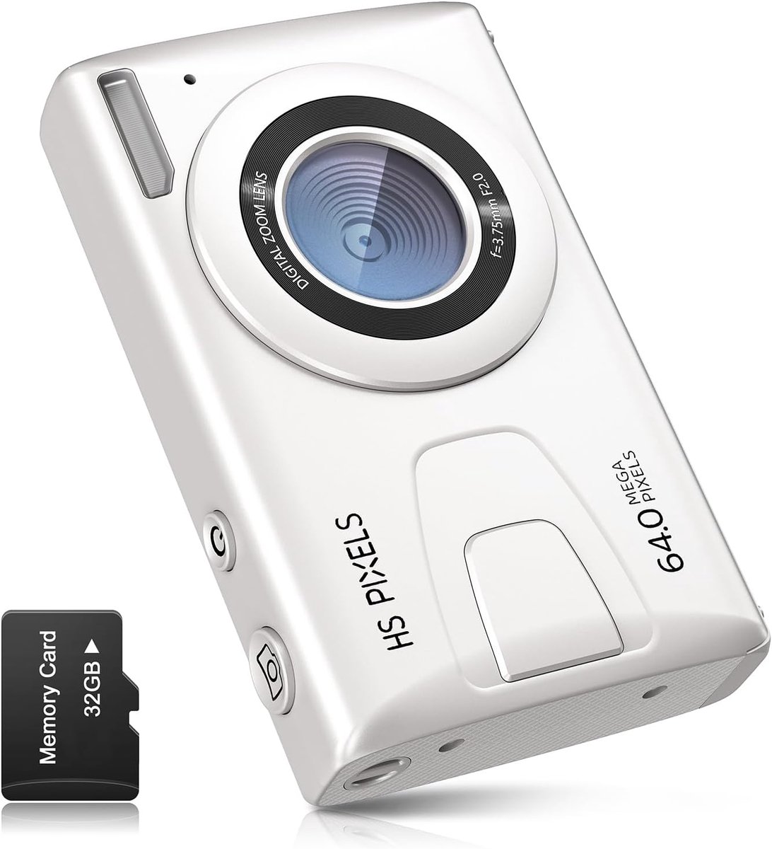 SnelShoppen - Digitale Camera 64MP 1080P FHD met 18x Zoom, 3.0 Inch Scherm, Compact & Draagbaar voor Beginners, Volwassenen & Tieners - Inclusief 32GB