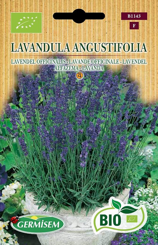 SnelShoppen - Organic Lavandula Angustifolia Lavendelzaad 0.5 g - Geurige Lavendelplant - Ideaal voor Tuin en Keuken - Groene Duim Accessoire