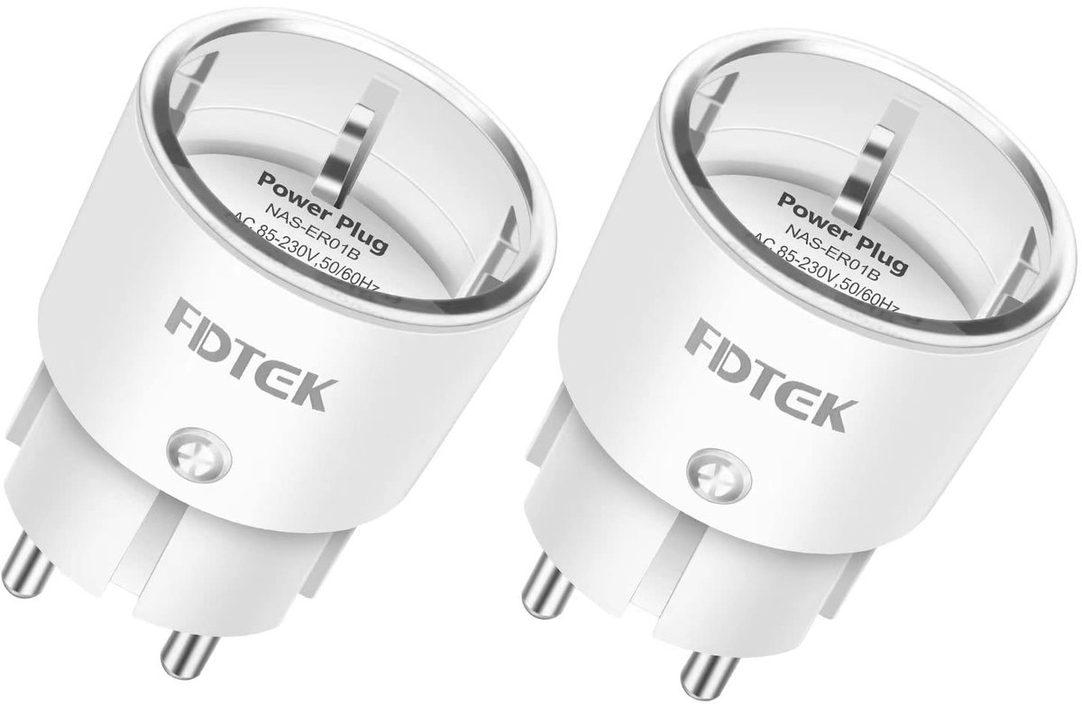 SnelShoppen - Zigbee 3.0 Smart Plug met Energie Meting en Timer, 16A Slimme Stekker met Afstandsbediening en Verbruik Monitor, 2 Stuks, Geschikt voor