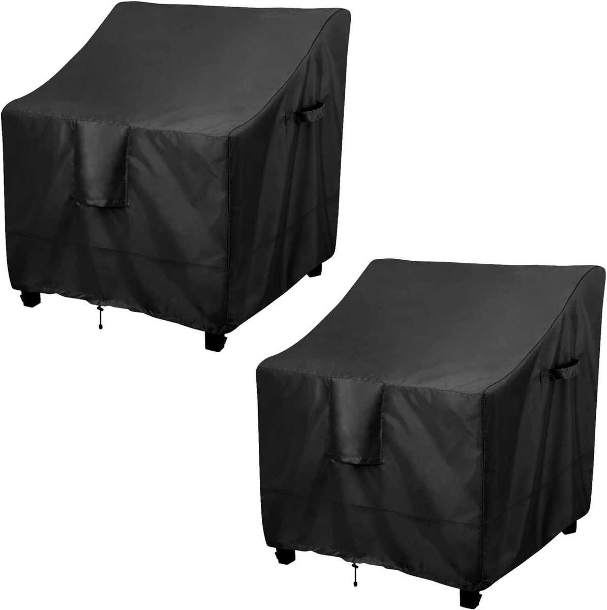 Waterdichte stoelhoes - Tuinstoel beschermhoes - Meubels beschermen - 420D Oxford stof - 2 stuks 83 cm - Zwart