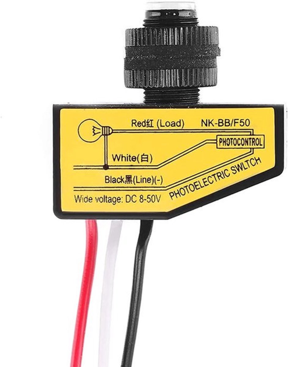 Lichtschakelaar - Automatische Dusk to Dawn Sensor - 12V 24V 36V 48V