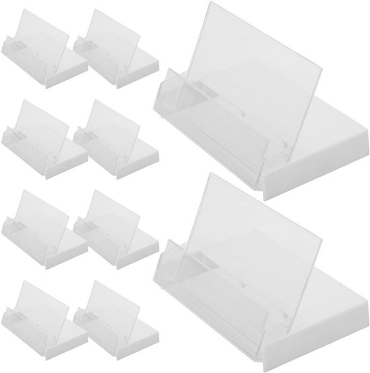 Premium - Opbergdoos voor 10 audiocassettes - Mini-plastic cassette-organizer