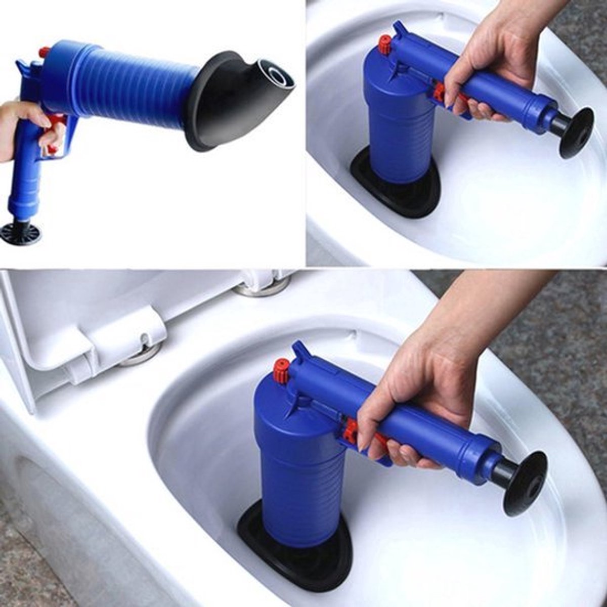 Afvoerblaster - Handmatige Hogedruk Pompreiniger - Voor Bad, Toilet en Wastafel