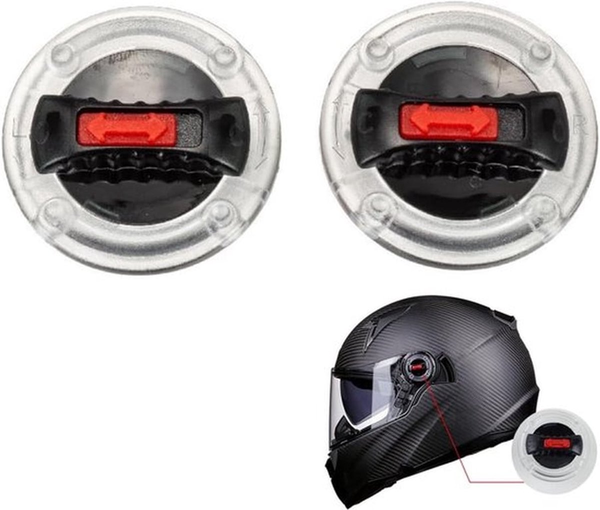 Vizier voor motorhelm met draaiknop - Motorhelm onderdelen - Compatibel met LS2 FF370 FF396 FF394 FF358 FF386 FF387 FF310 OF569 helm