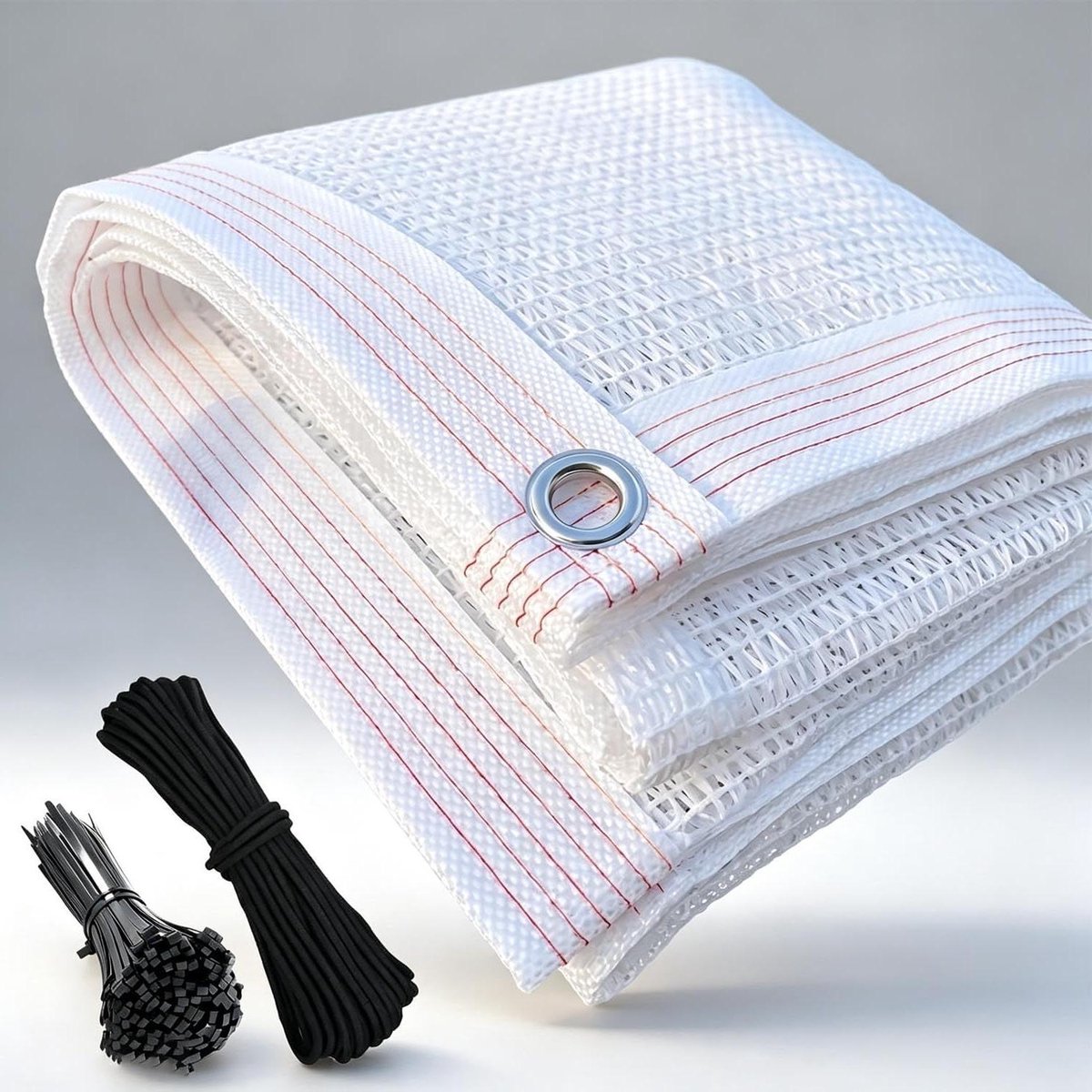 Zonneschermdoek - Schaduwzeil - Terras Koelen - Ademend Materiaal - 6x12m - Wit