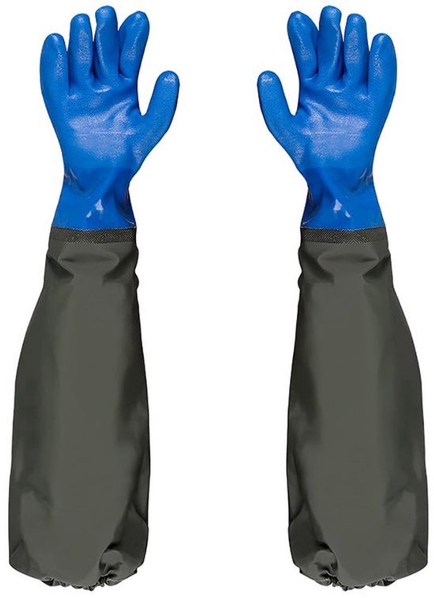 Waterdichte Vijverhandschoenen - Elbow Lengte Rubber - 70 cm Extra Lange Mouw