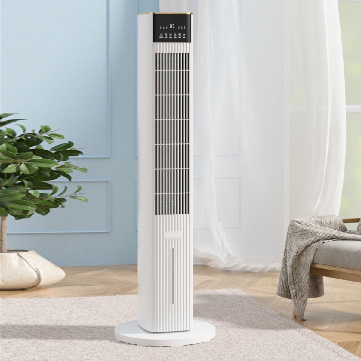 Luchtkoeler - Ventilator - Zomerse Koelte - 3-in-1 Functie - 100cm Hoog - Wit