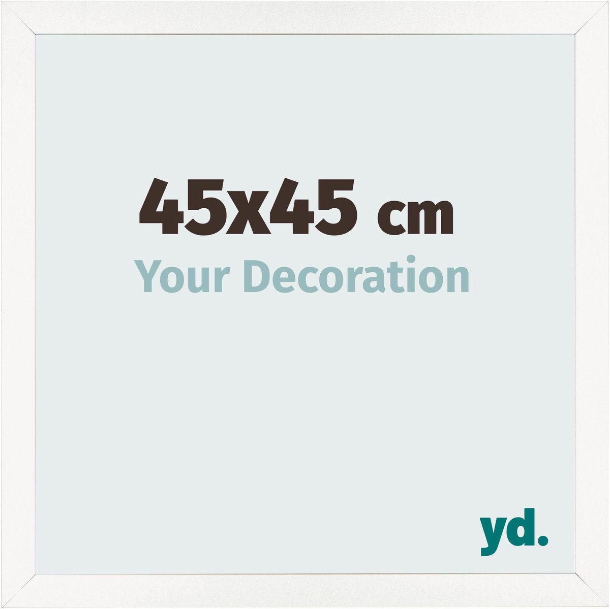 Your Decoration - Fotolijst 45x45 cm - MDF - Wit Hoogglans - Bologna