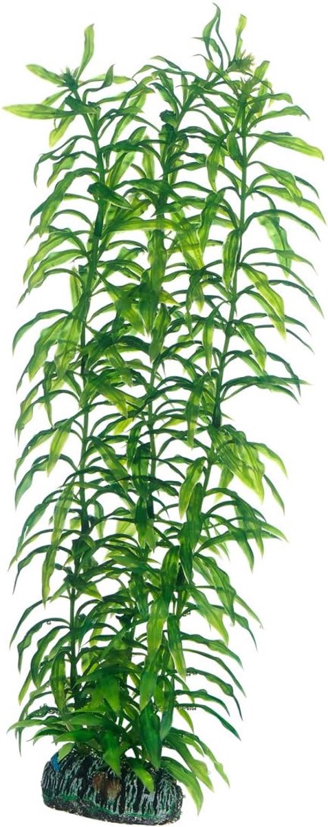 SnelShoppen - Kunstplant Heteranthera 34 cm - Realistische Waterplant - Onderwaterdecoratie - Ondersteunt Waterkwaliteit - Laag Onderhoud - Ideaal voo