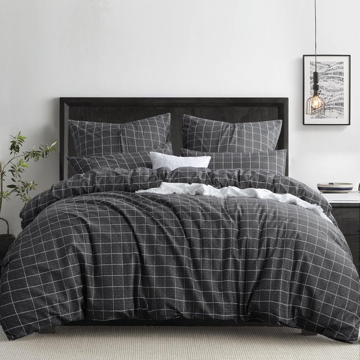 SnelShoppen - RUIKASI Beddengoed Microvezel Multicolor - Luxe 100% Premium Katoen - 2-zijdig Design - Perfect voor Slaapkamer, Moderne Stijl, Elegante
