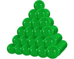 SnelShoppen - 50 Stuks Lotteriebollen voor Tombola, 3cm Plastic Ballen, Feestelijke Bingo en Spellen, Groene Openbare Vulballen voor Party Gifts
