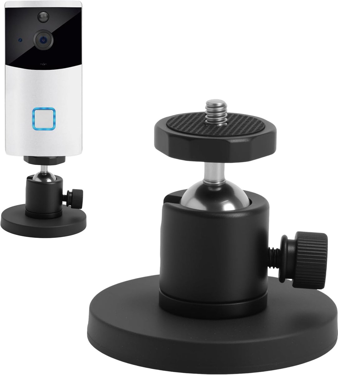 SnelShoppen - Magnetische Wandbeugel voor Bewakingscamera, Universeel, 15 kg Sterke Magnetische Kracht, 360 Graden Verstelbaar, Geen Boren Nodig