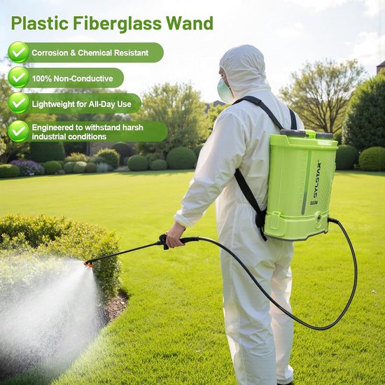 Rugspuit 12L - Drukspuit Batterij - Tuinonderhoud - Compatibel met Makita Accu - 5.5 Bar 12 Liter - Groen van Merkloos	 — afbeelding 3