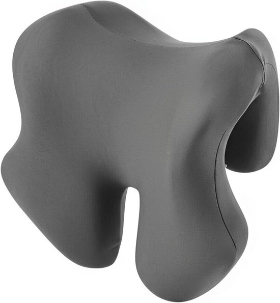 Neksteun Stoel - Hoofdsteun Bureaustoel - Comfortabel Zitten - Ergonomisch Traagschuim - 25x10x25cm - Zwart