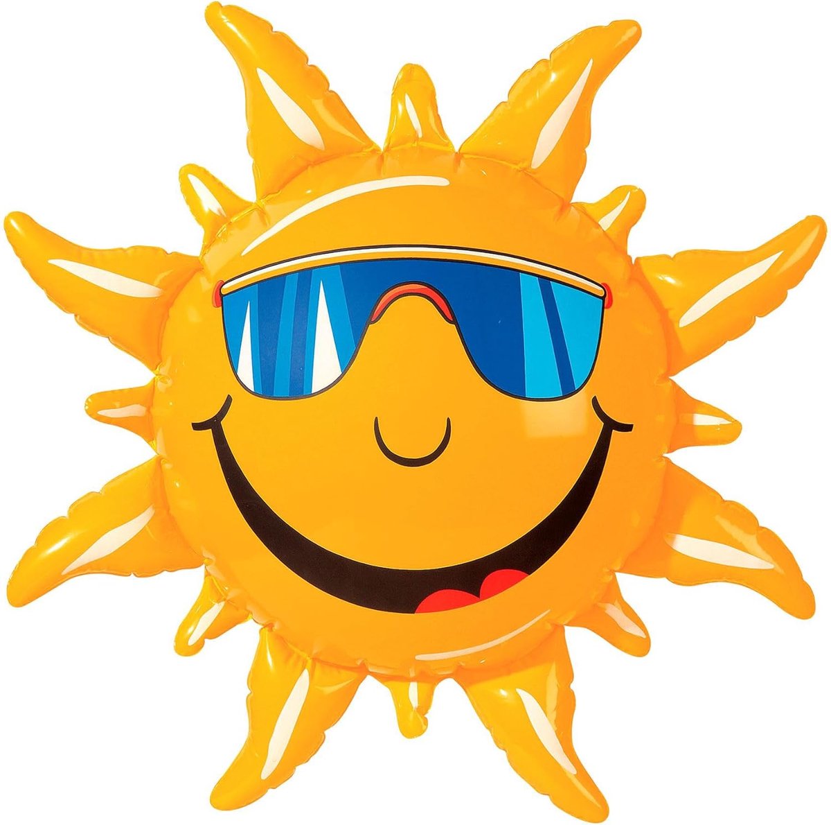 SnelShoppen - Inflatable Zon Decoratie 60 cm - Leuke Strand Party Versiering met Zonnebril - Ideaal voor Feesten, Tuin, Camping en Kinderen