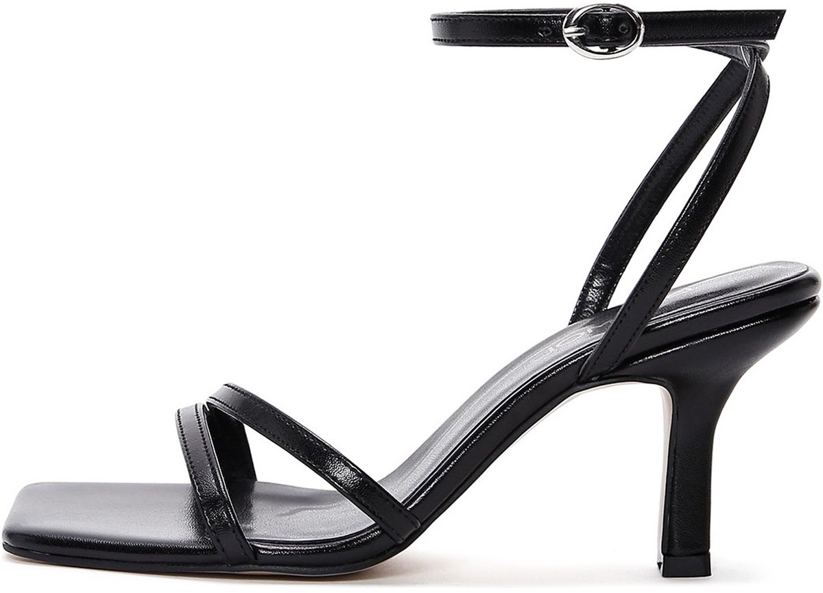 DERIMOD Sandalen Met Hoge Hak Imitation Leren High Heel Sandalen