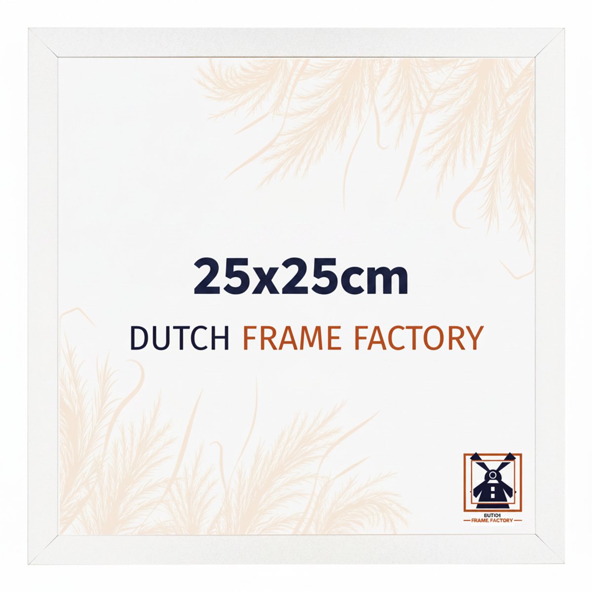 Fotolijst 25x25 cm - MDF - Wit Hoogglans - Benno