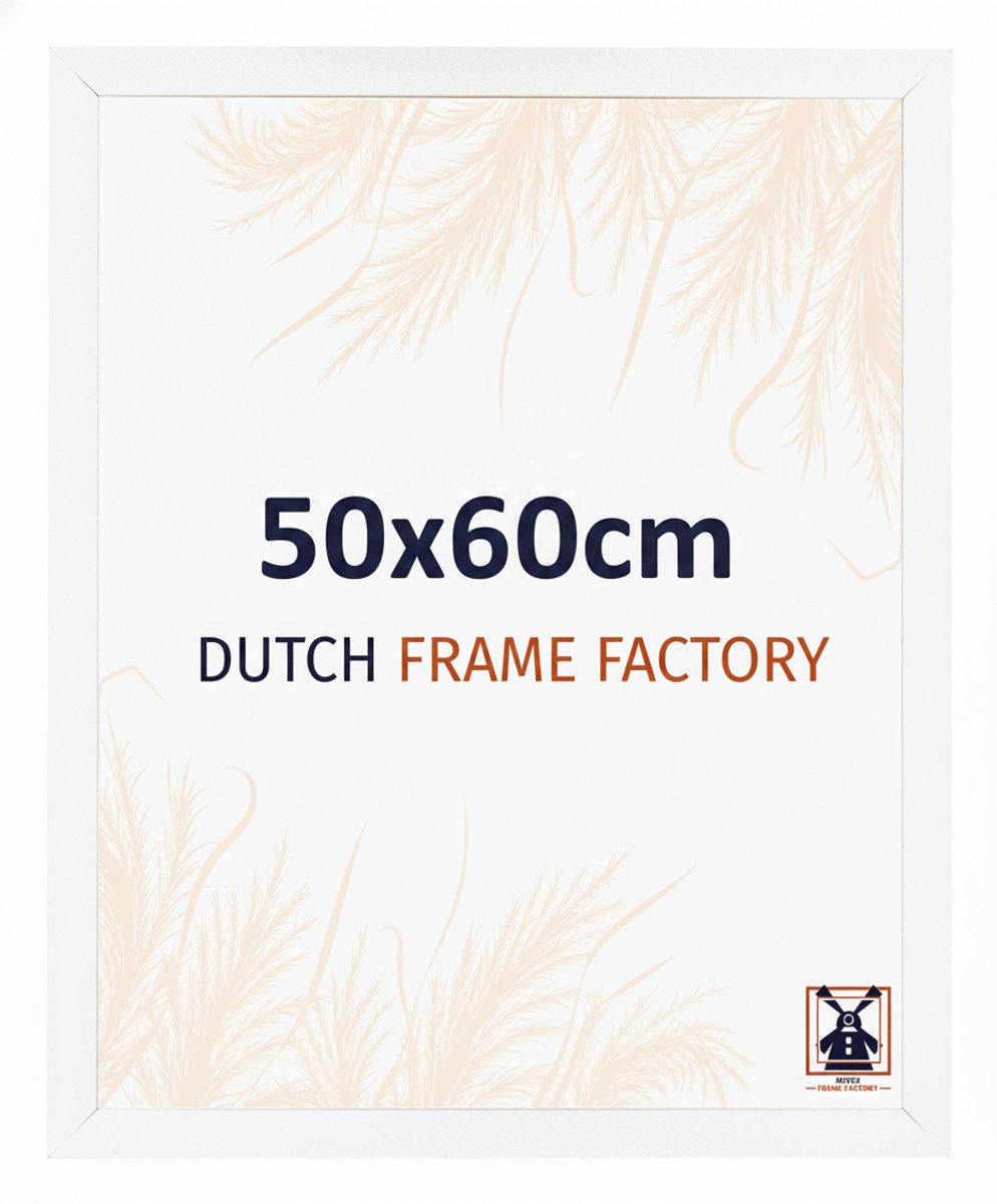 Fotolijst 50x60 cm - MDF - Wit Hoogglans - Benno