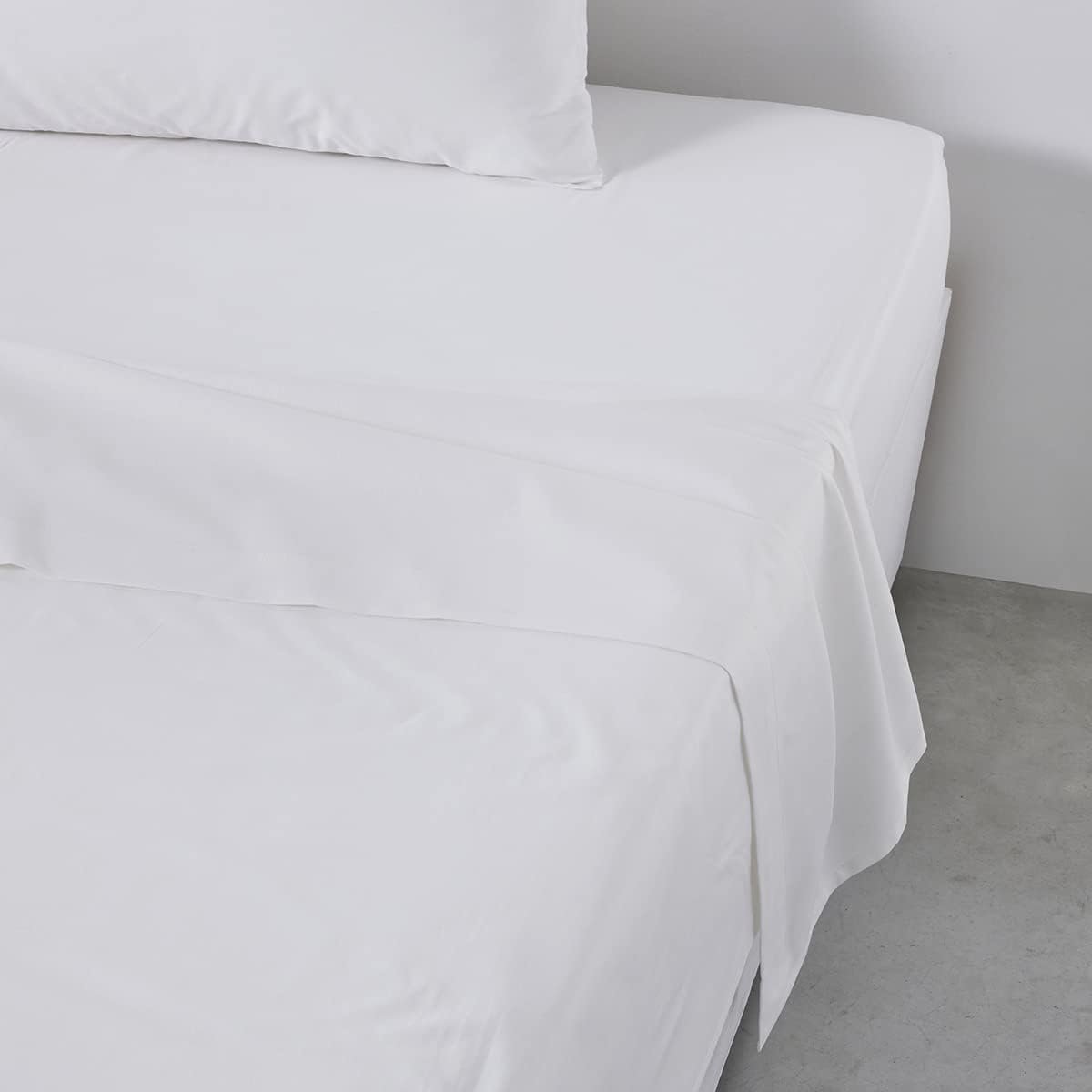 SnelShoppen - Bedlaken Eenpersoons 180 x 290 cm Katoen, Oeko-Tex Gecertificeerd, Machinewasbaar, Duurzaam Comfort, Ideaal voor Slaapkamer en Logeerkam