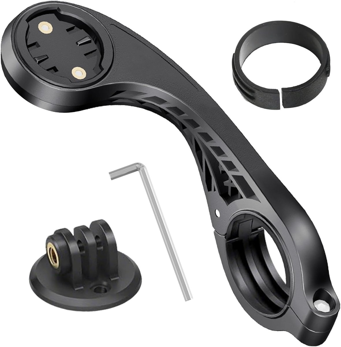 SnelShoppen - Fietscomputerhouder voor GPS-fietsen, Stuurhouder voor Garmin Edge, XOSS G/G+, iGPSPORT, 25,4 mm, 31,8 mm, Frontcamera- en Koplampbevest