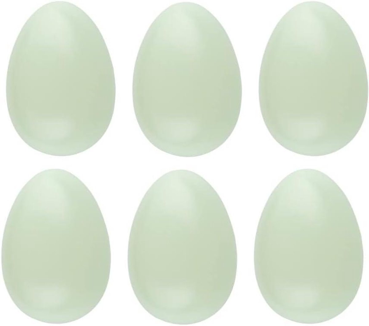Decoratieve Eieren - Hangoppervlakken - Paasdecoratie Maken - Met Ophanggat - 6 cm Hoog - Pastelgroen