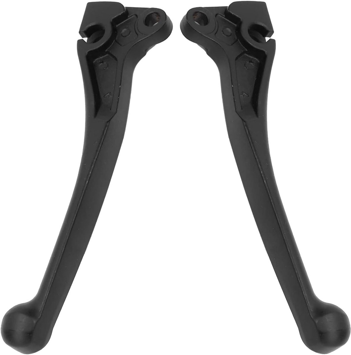 SnelShoppen - Bicycle Brake Levers - Set van 2 - Zwart Aluminium Vervangingsremhendels voor Elektrische Scooter GY6 50 125 150, Duurzaam en Modern