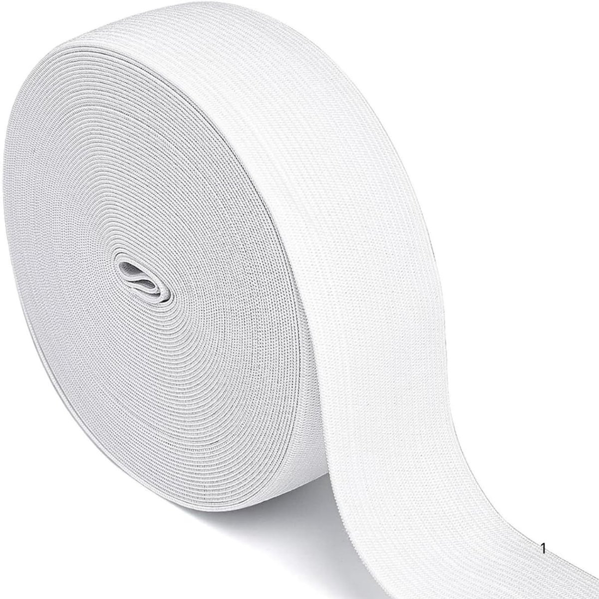 Elastiek, naaien, 40 mm breed, sterk elastisch elastiek, broekrubber, thuistextiel, naaitoebehoren, doe-het-zelf knutselen, wit