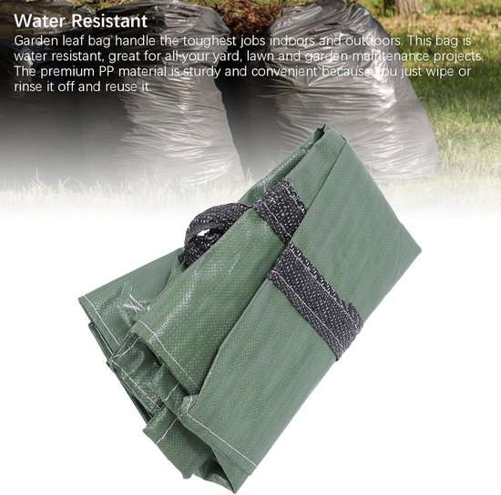 Stevige Tuinbladzak - Afvalzak Tuin - Tuinafval Verzamelen - Verbeterde Handgrepen - 68x68x70cm - Groen — afbeelding 3