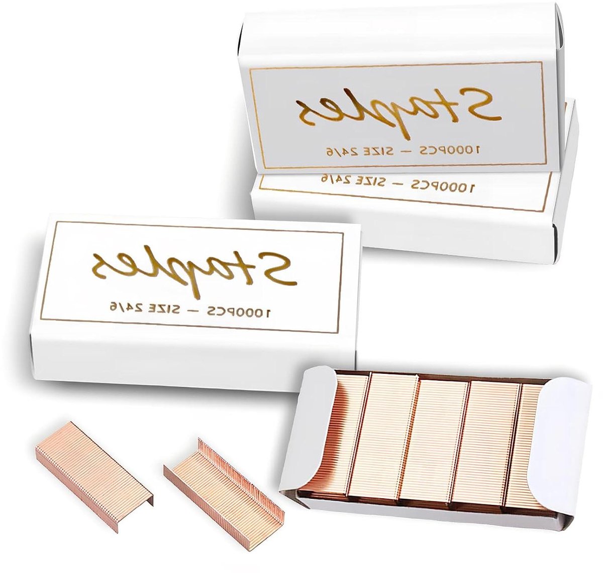 Nietjes Vulling - Papier Nietjes - Documenten Binden - Hoge Kwaliteit IJzerdraad - 4000 Stuks - Rosé Goud