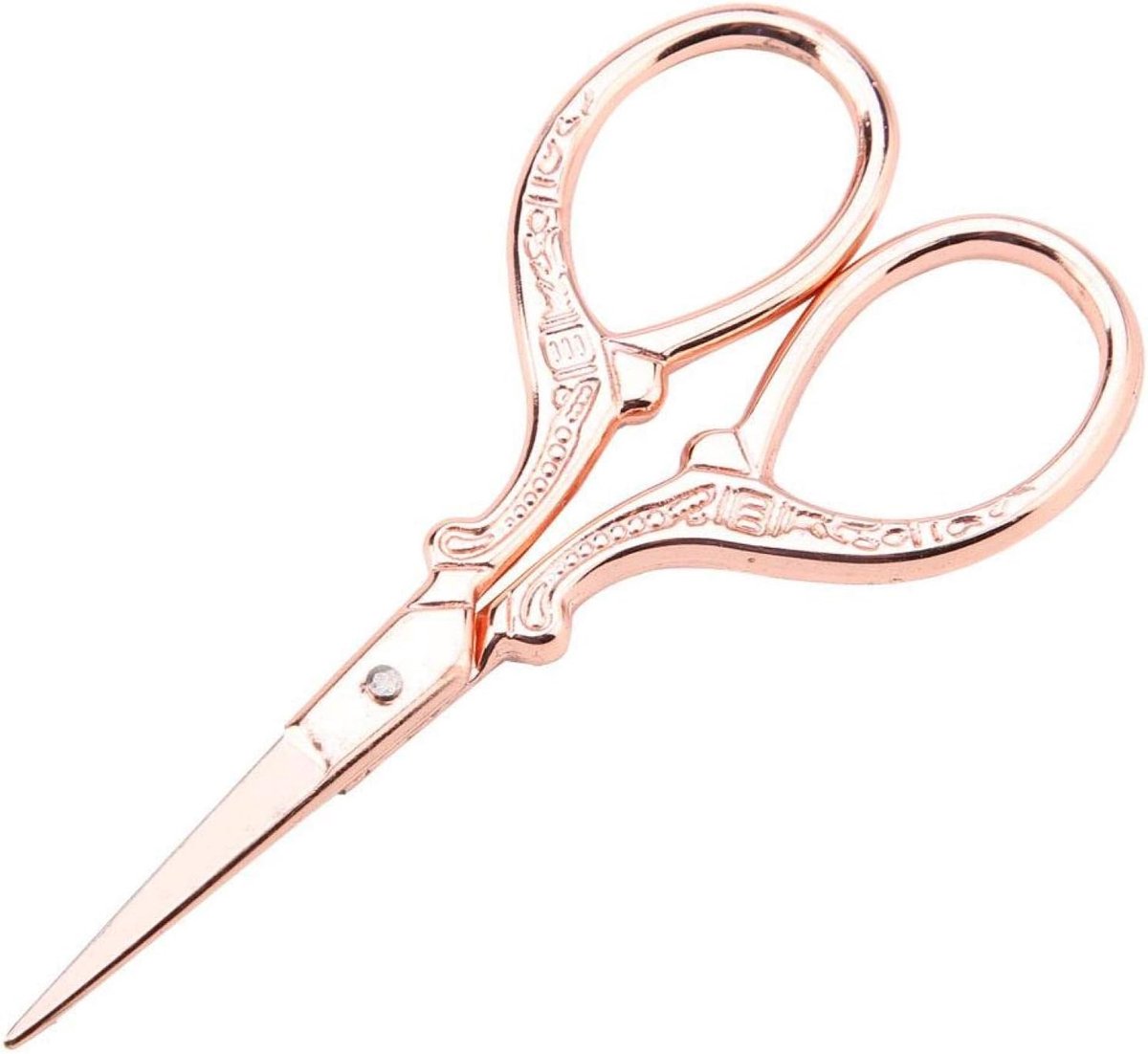 Set, Naaischaar Scherpe Punt Roestvrij Staal Vintage Europese DIY Tools Naaister Scharen voor Stof Borduurwerk Handwerken(Rose goud)