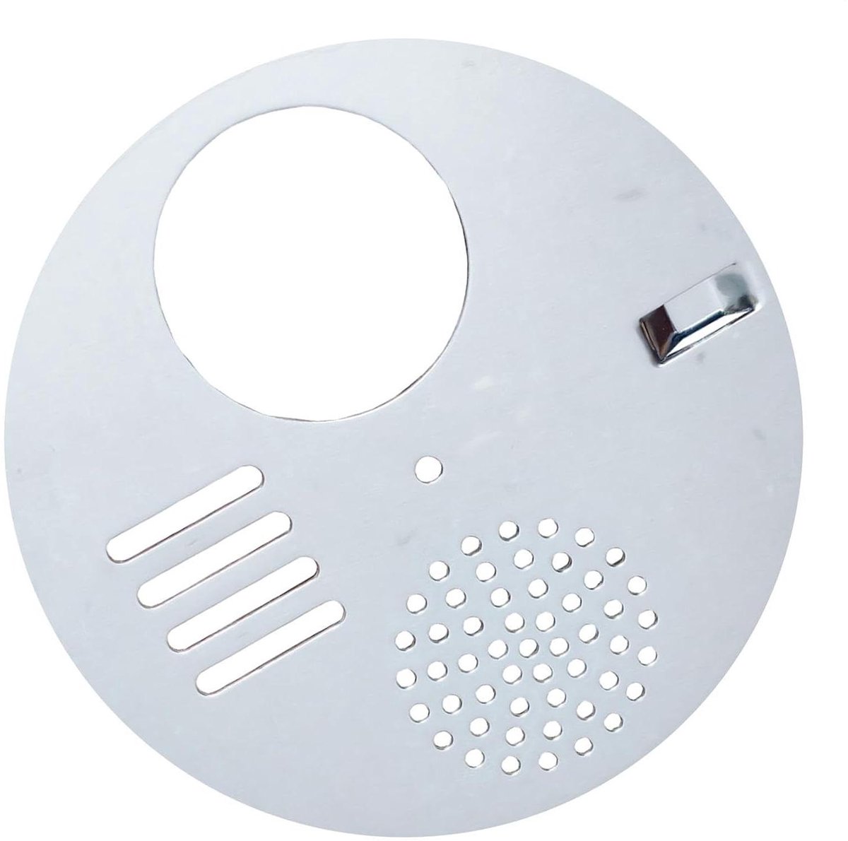 Bijenkorf Ingangsschijf - Bijenkast Poort Ventilatie - Bijenteelt Verkeer Regelen - Draaibaar Koninginnenrooster - 12.5 cm - Zilver