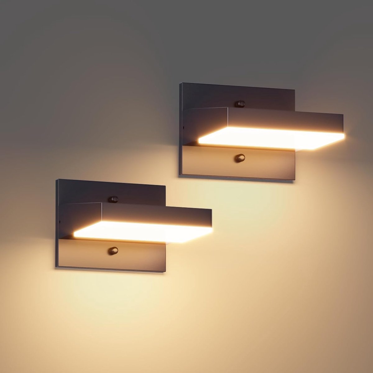 Aipsun 24 W Outdoor / Indoor Wall Light, 2 Pieces, LED Wall Lights, Waterproof, IP65, LED Outdoor Spotlight with LED - ShopVlot