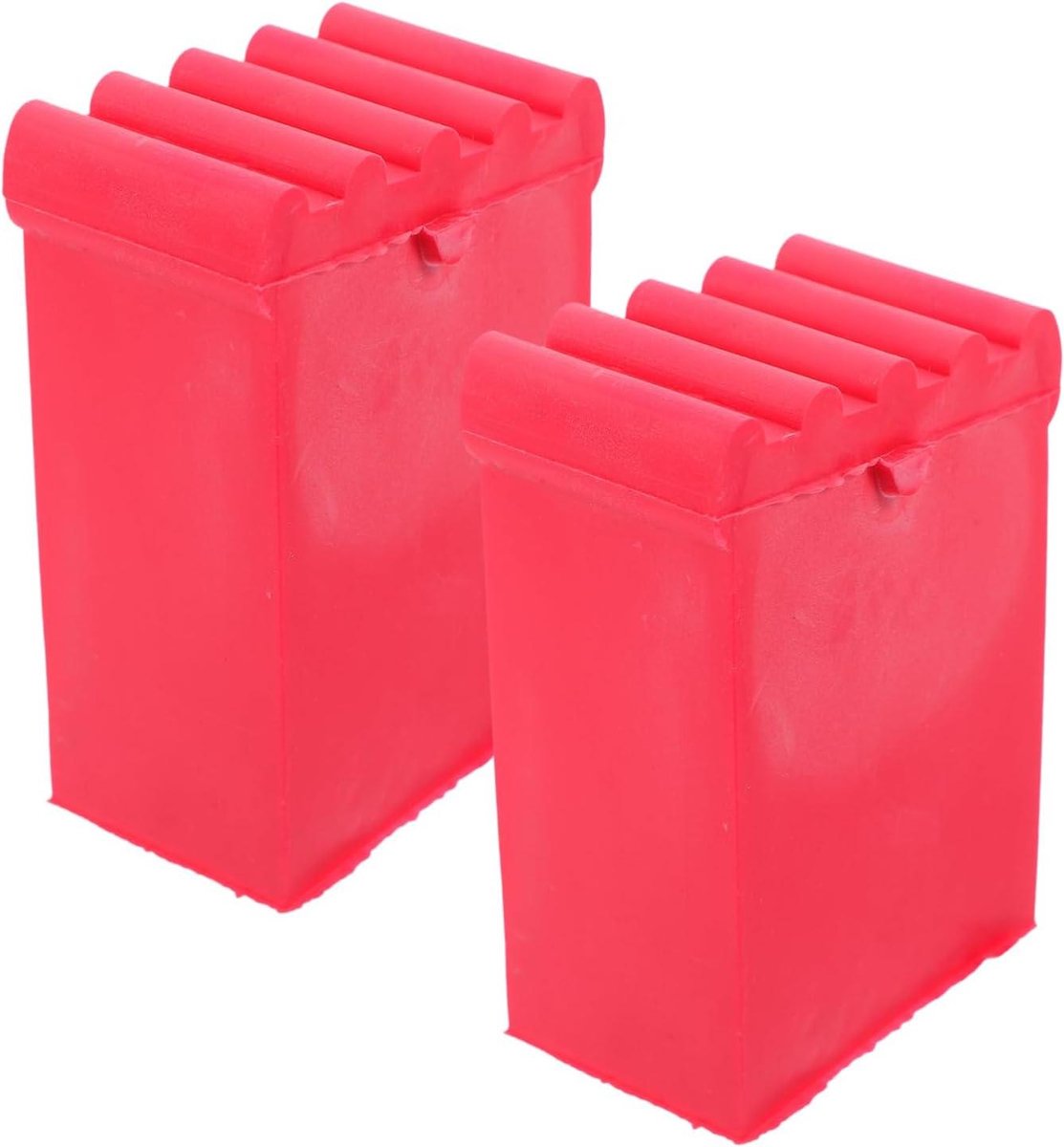 Laddervoetmatten - Ladderdoppen Rubber - Veilige Ladder Gebruiken - Elektrisch Geïsoleerd - 8.7 x 6.2 x 3.5 CM - Rood