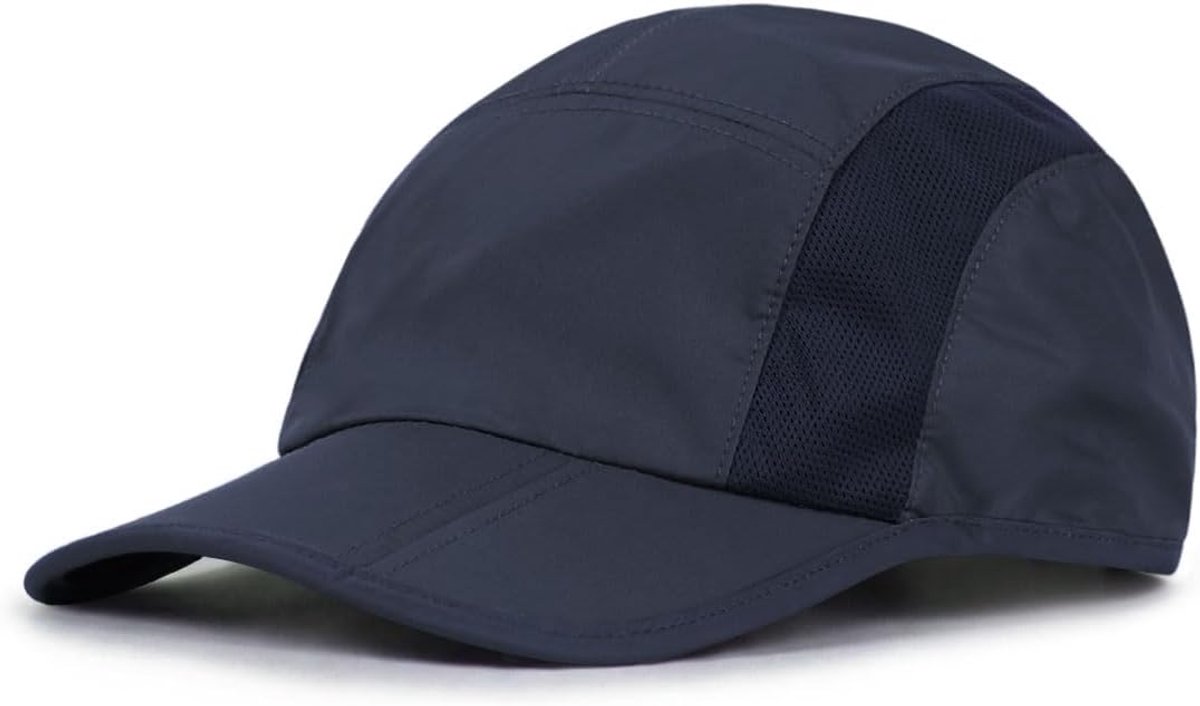 Opvouwbare hardloopmuts XXL oversized voor groot hoofd, lichte, sneldrogende baseballpet, opvouwbare sportpet voor mannen en vrouwen