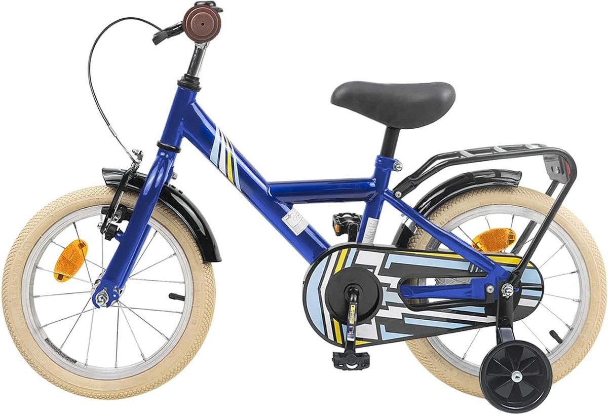 Kinderfiets Loopfiets Peuter Buiten Spelen Verstelbaar Zadel 12 inch Donkerblauw