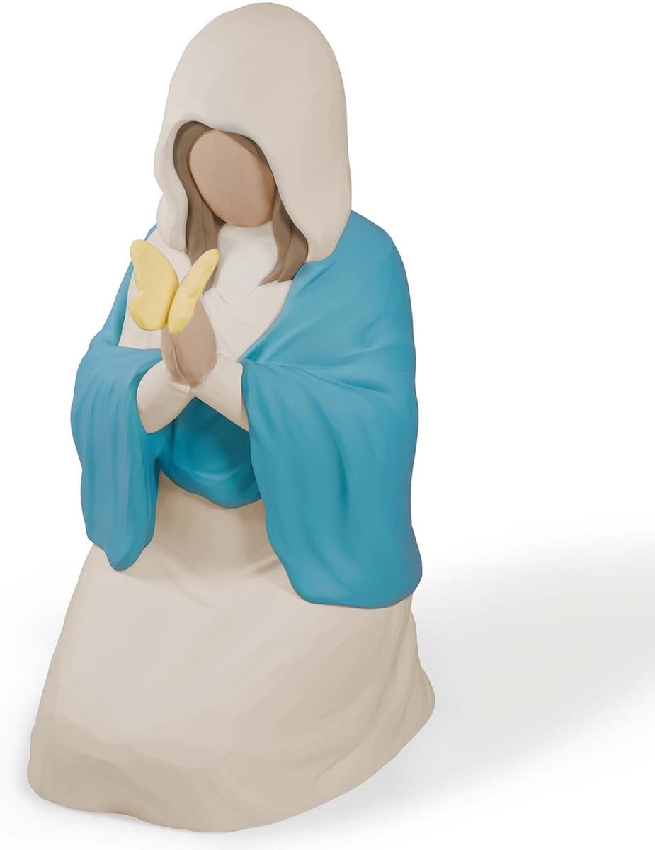Bidderende engel, engelbeeldjescadeau, religieuze geschenken ter aanmoediging en beste wensen voor vrouwen, brengen u hoop, vlinderfiguur als cadeau voor Moederdag