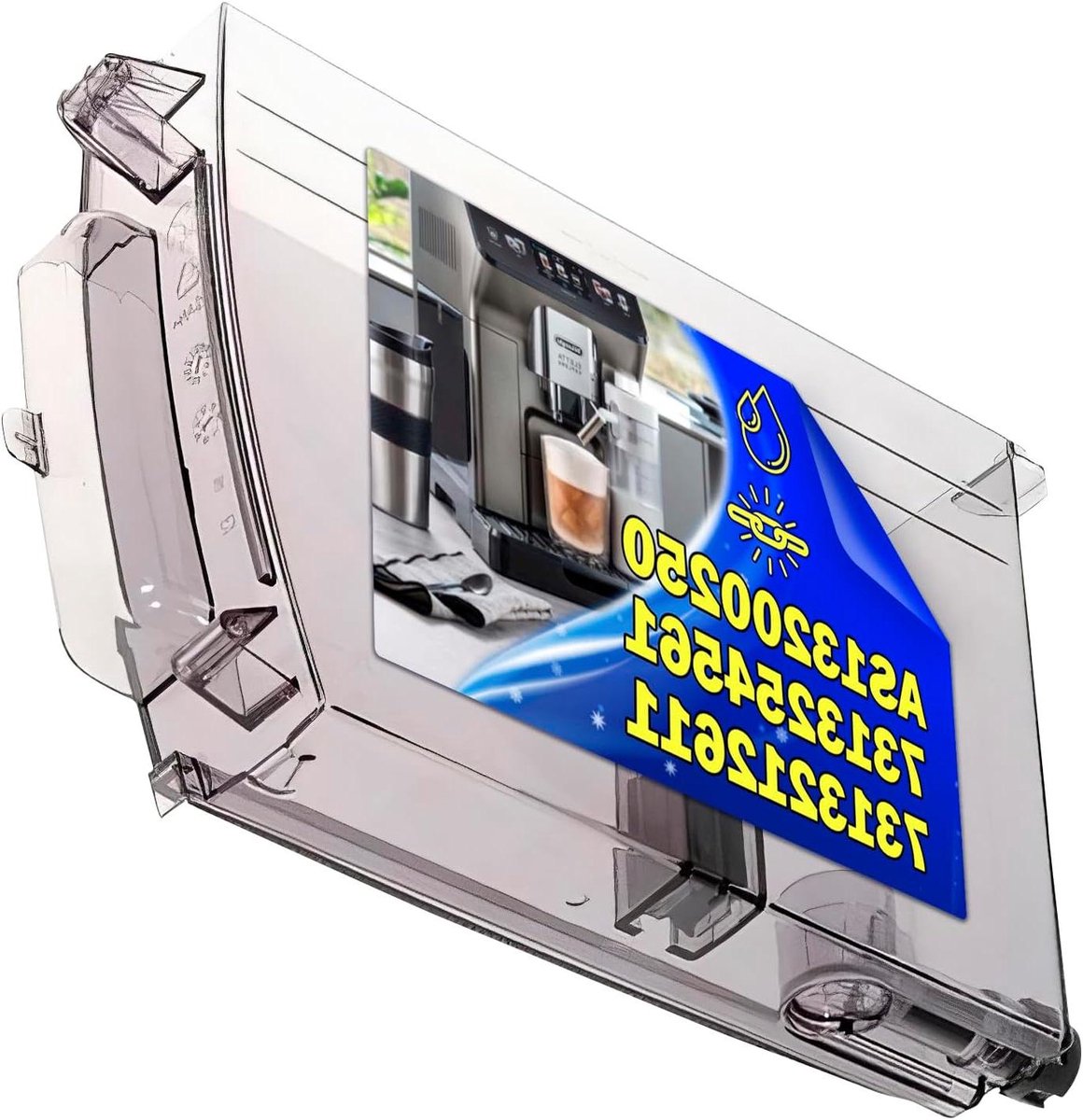 Waterreservoir Koffiemachine - Reservoir voor Koffiezetapparaat - Koffie Zetten - Originele Code AS13200250 - 290 x 185 x 55 mm