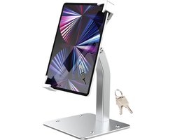 Diefstal Tablet Houder, Afsluitbare Bureau Tablethouder met Slot | 360° Rotatie & Stevig, Secure Kiosk Stand voor iPad, Galaxy Tab, E-Reader, Amazon Fire, meer 7-11" Tablets