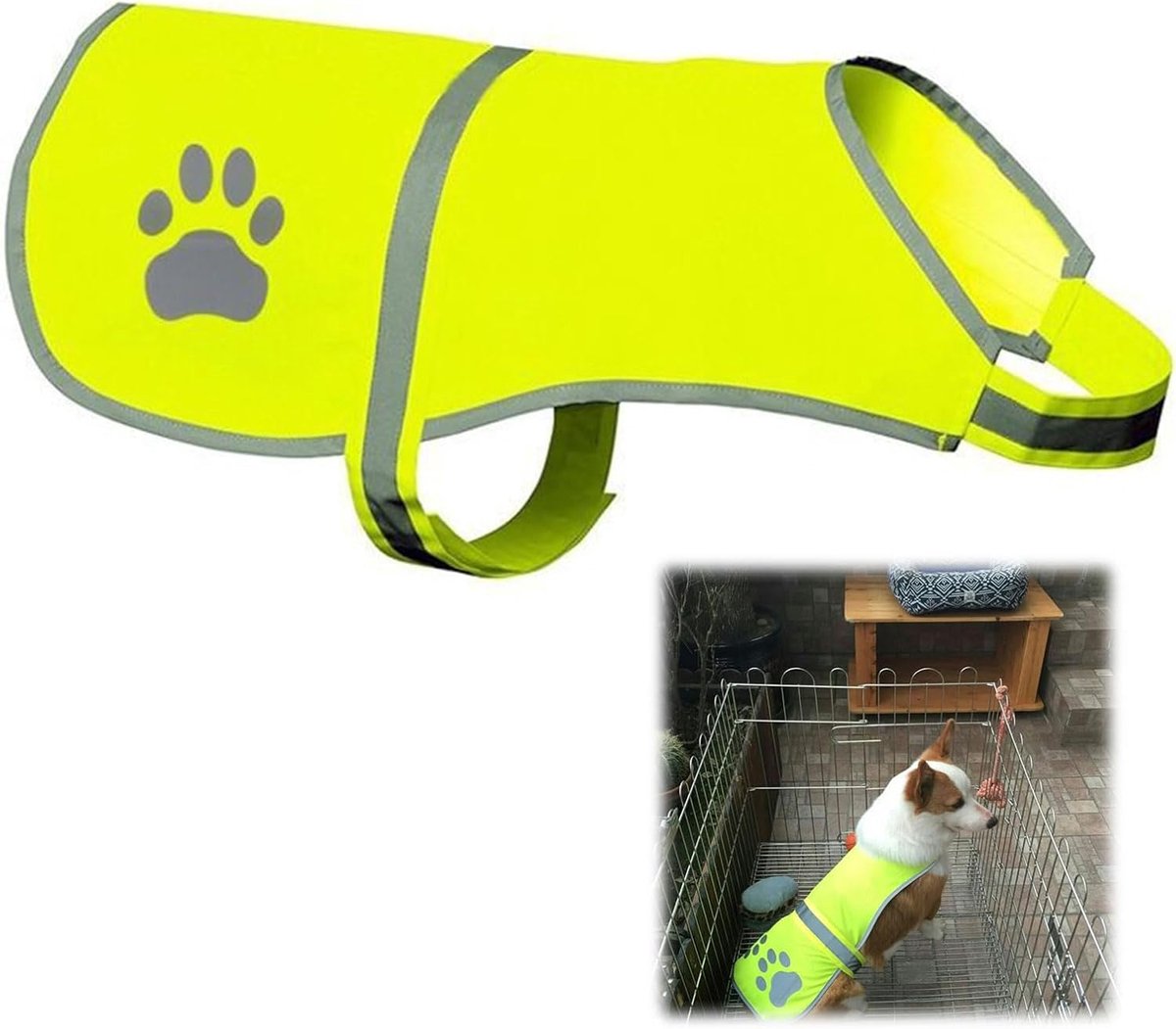 vest voor honden, veiligheidsharnas, jassen, kleding voor kleine en grote honden, reflecterend, hoge zichtbaarheid, voor nachtwandelingen, buitenactiviteiten, maat XL