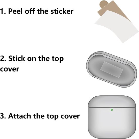 Transparante hoes compatibel met Airpods Pro 3e generatie met reinigingsset, beschermhoes compatibel met Airpods Pro 3 met polsband (Clear) — afbeelding 5
