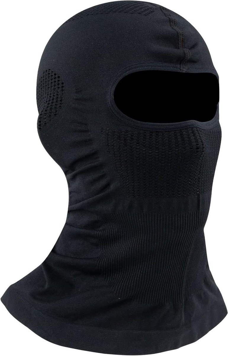 Ski Masker - Balaclava Gezichtsmuts - Outdoor Activiteiten - Ademend en Lichtgewicht - One Size - Zwart
