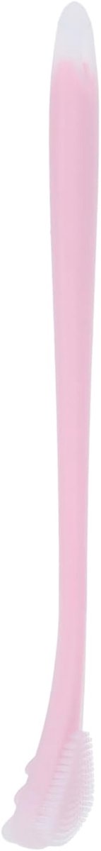 Tongschraper - Tongreiniger Mondverzorging - Frisse Adem - Verwijdert Voedselresten - 18 x 3 x 1 cm - Roze