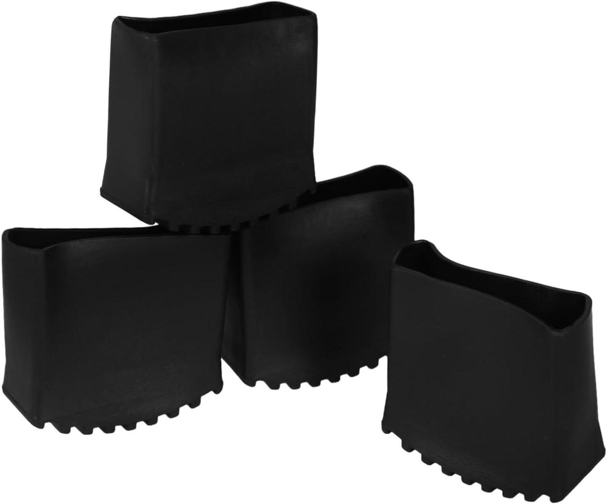 Laddervoetjes - Ladderdoppen Rubber - Stabiliteit Vergroten - Antislip Technologie - 7.30X6.90X3.00CM - Zwart