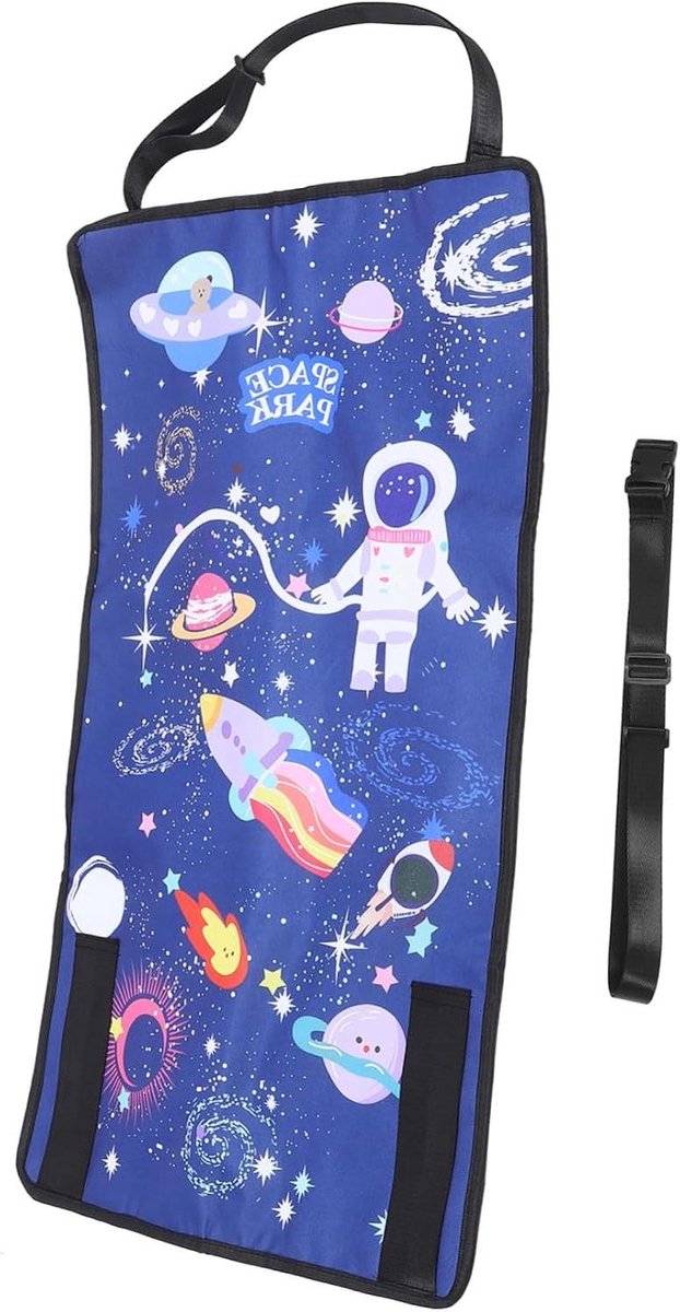 Vliegtuigvoetsteun Peuter - Reisbedje Kinderen - Comfortabel Reizen - Stoelverlenger - 78x44cm - Donkerblauw